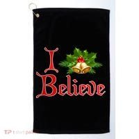 I Believe Christmas Bells Golf Towel thumb 0