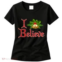 I Believe Christmas Bells Women's T-Shirt thumb 0