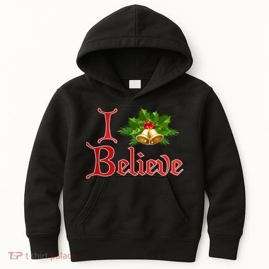 I Believe Christmas Bells Kids Hoodie