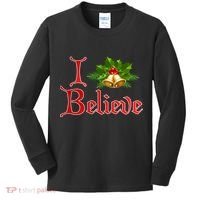 I Believe Christmas Bells Kids Long Sleeve Shirt thumb 0