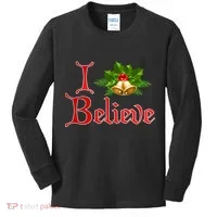 I Believe Christmas Bells Kids Long Sleeve Shirt thumb 0