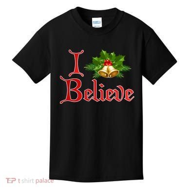 I Believe Christmas Bells Kids T-Shirt
