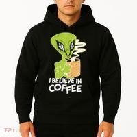 I Believe In Coffee Alien Hoodie thumb 2