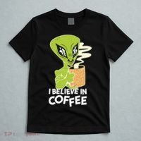 I Believe In Coffee Alien T-Shirt thumb 5