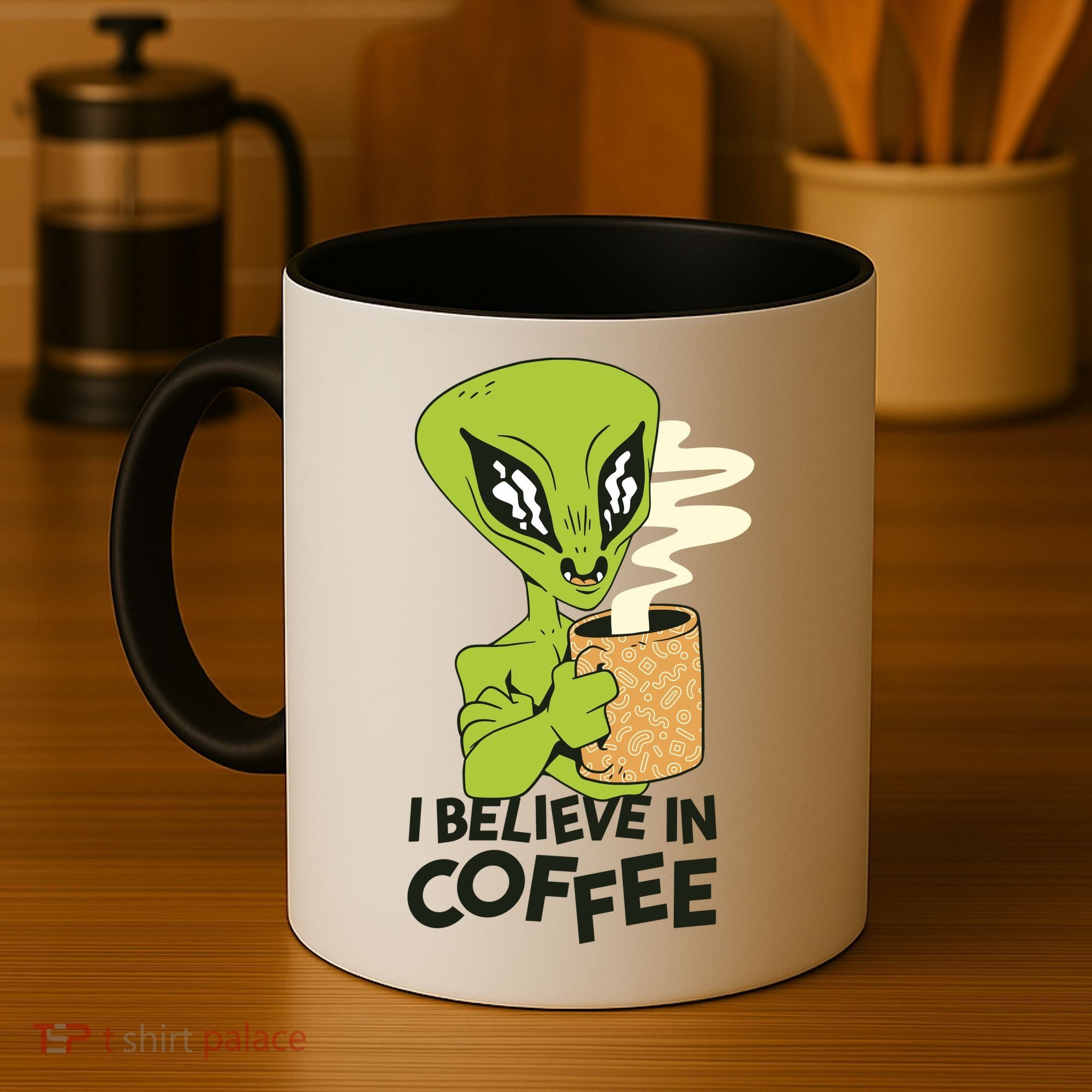 I Believe In Coffee Alien Coffee Mug