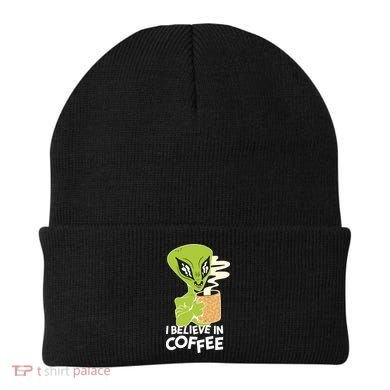 I Believe In Coffee Alien Beanie