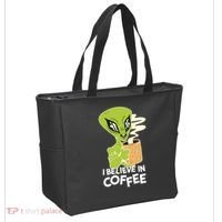 I Believe In Coffee Alien Tote Bag thumb 2