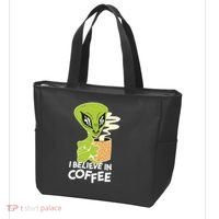 I Believe In Coffee Alien Tote Bag thumb 3
