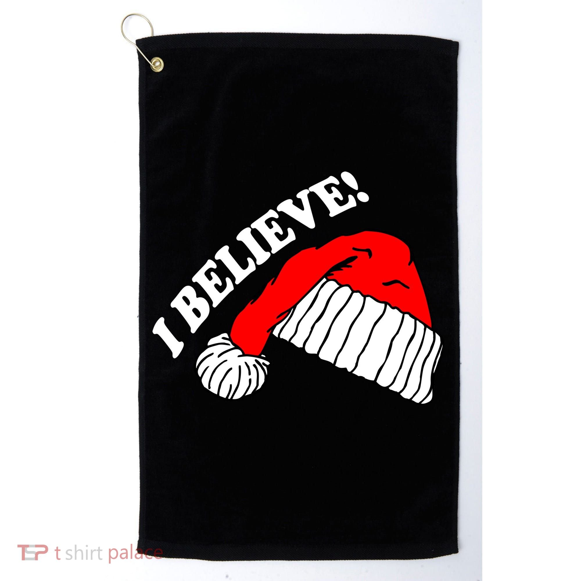 I Believe In Santa Claus Christmas Golf Towel