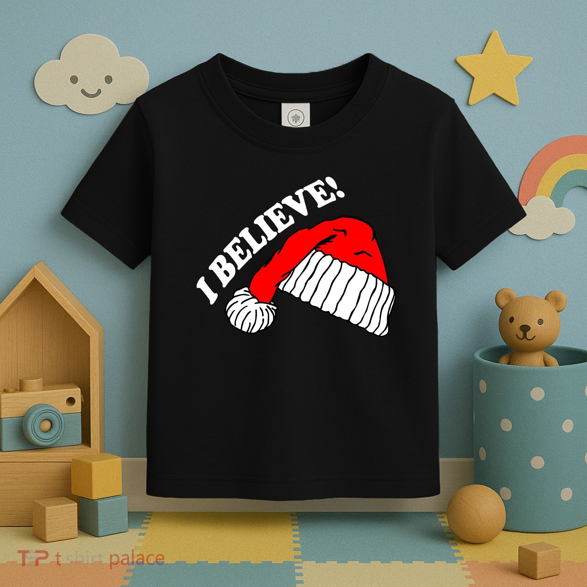 I Believe In Santa Claus Christmas Toddler T-Shirt