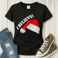 I Believe In Santa Claus Christmas Women's T-Shirt thumb 3