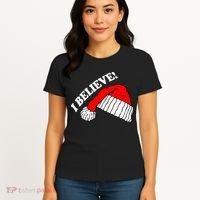I Believe In Santa Claus Christmas Women's T-Shirt thumb 4