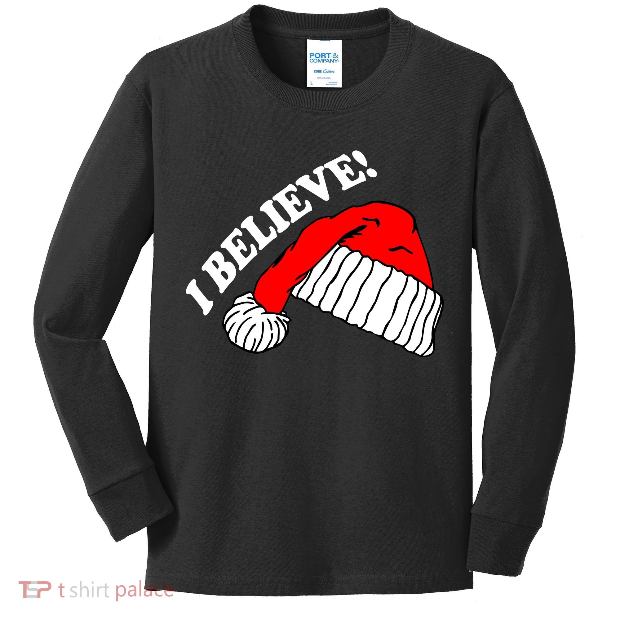 I Believe In Santa Claus Christmas Kids Long Sleeve Shirt
