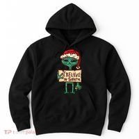 I Believe In Santa Funny Alien Christmas Hoodie thumb 0