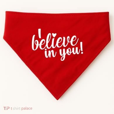 I Believe In You Teacher USA-Made Doggie Bandana