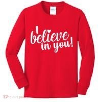 I Believe In You Teacher Kids Long Sleeve Shirt thumb 0