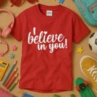 I Believe In You Teacher Kids T-Shirt thumb 3