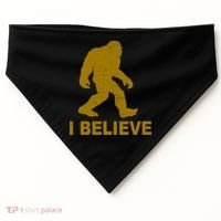 I Believe Sasquatch Bigfoot USA-Made Doggie Bandana thumb 0