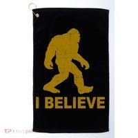 I Believe Sasquatch Bigfoot Golf Towel thumb 0