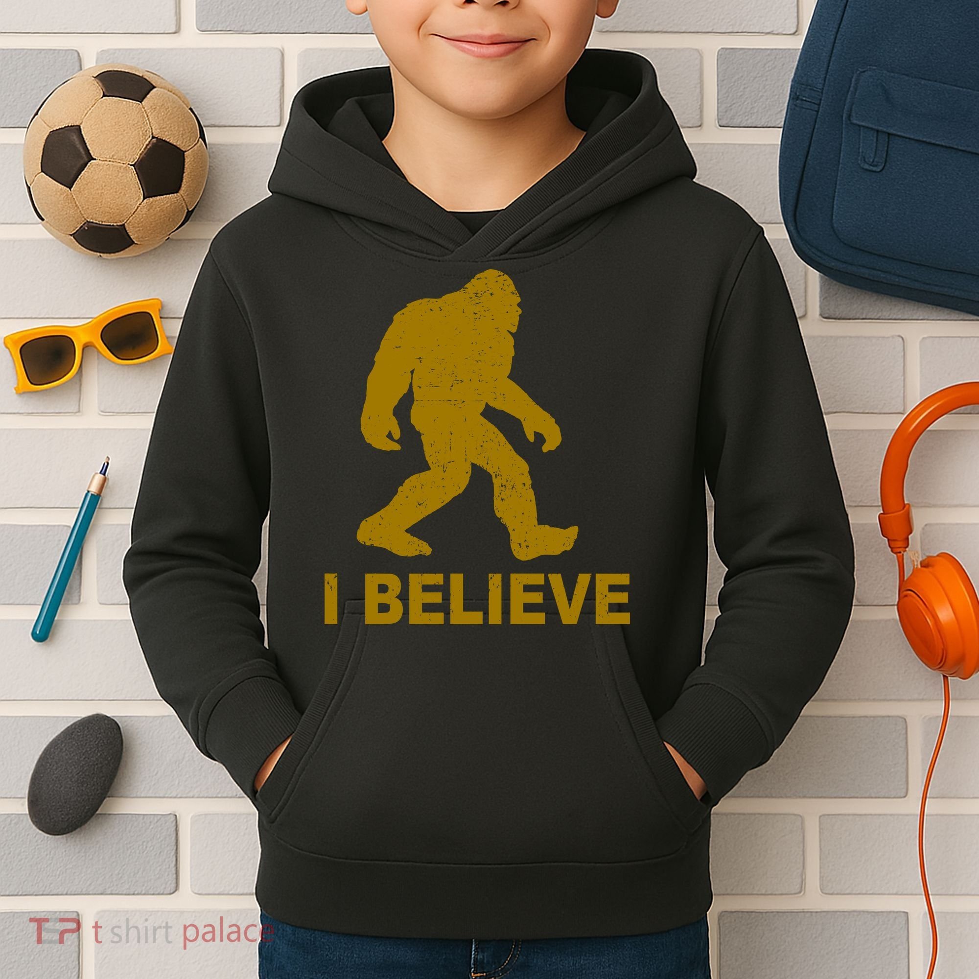I Believe Sasquatch Bigfoot Kids Hoodie