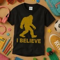 I Believe Sasquatch Bigfoot Kids T-Shirt thumb 3