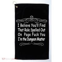 I Believe You'll That Rule Dungeon Master Golf Towel thumb 0