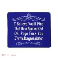 I Believe You'll That Rule Dungeon Master Mousepad thumb 0