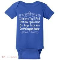I Believe You'll That Rule Dungeon Master Baby Bodysuit thumb 0