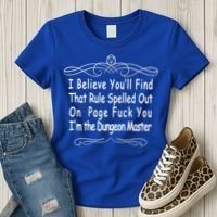 I Believe You'll That Rule Dungeon Master Women's T-Shirt thumb 3
