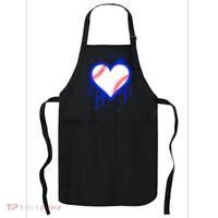 I Bleed Blue Baseball Heart Apron thumb 0