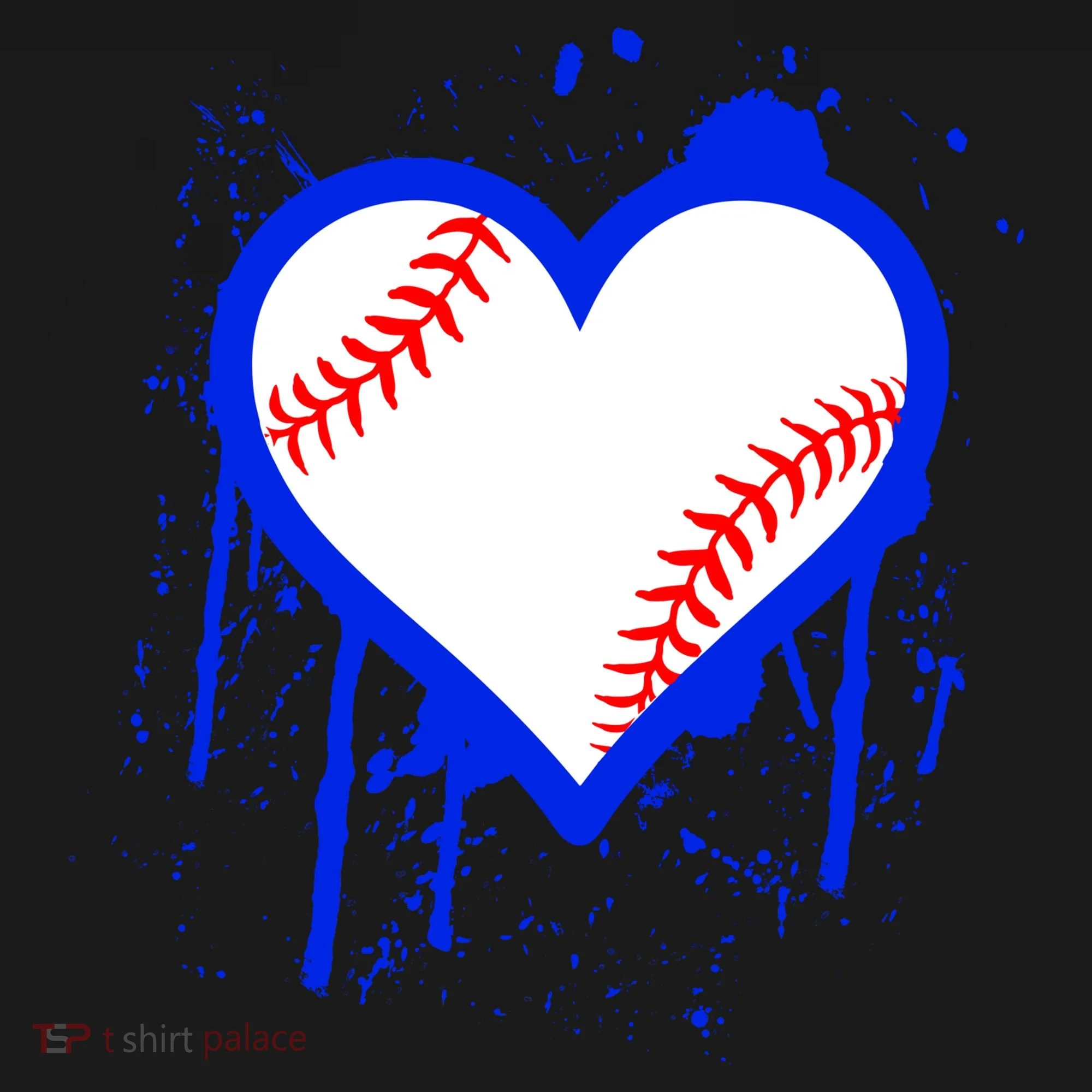 I Bleed Blue Baseball Heart Bucket Hat