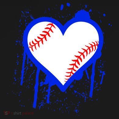 I Bleed Blue Baseball Heart Women's Flannel Pajama Set
