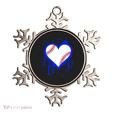 I Bleed Blue Baseball Heart Ornament