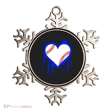 I Bleed Blue Baseball Heart Ornament