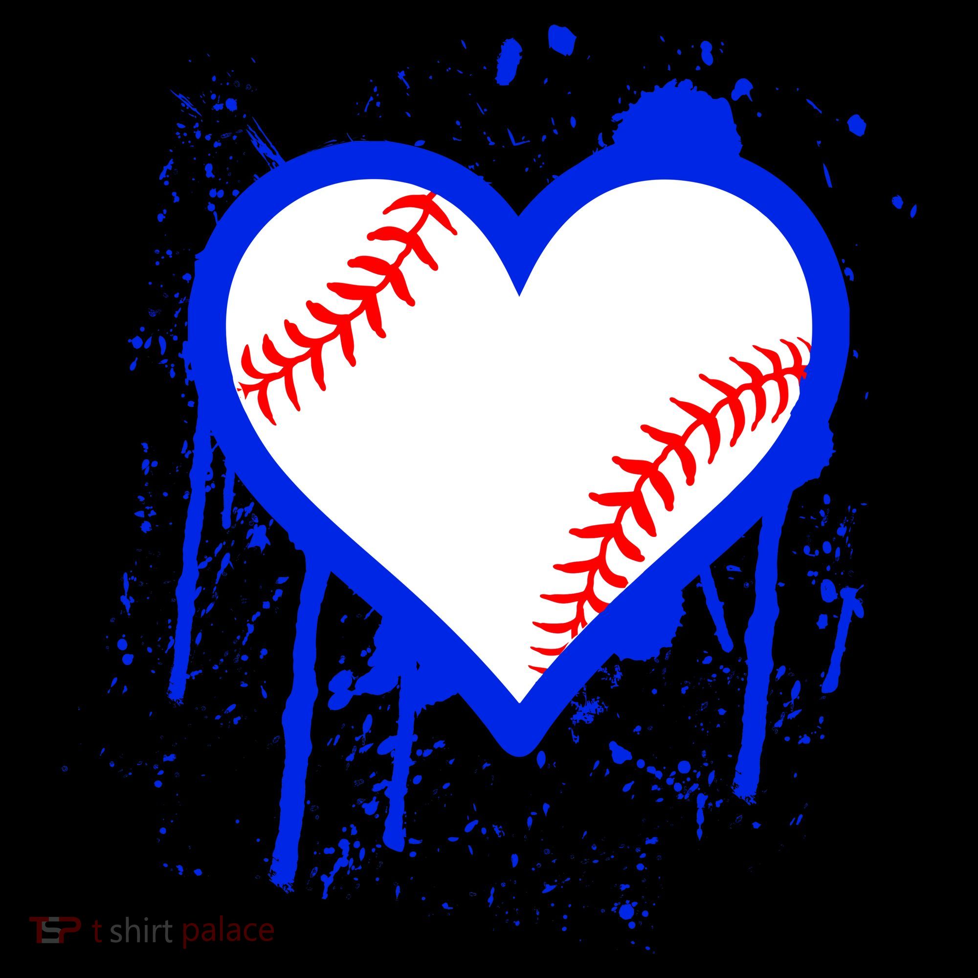 I Bleed Blue Baseball Heart Visor