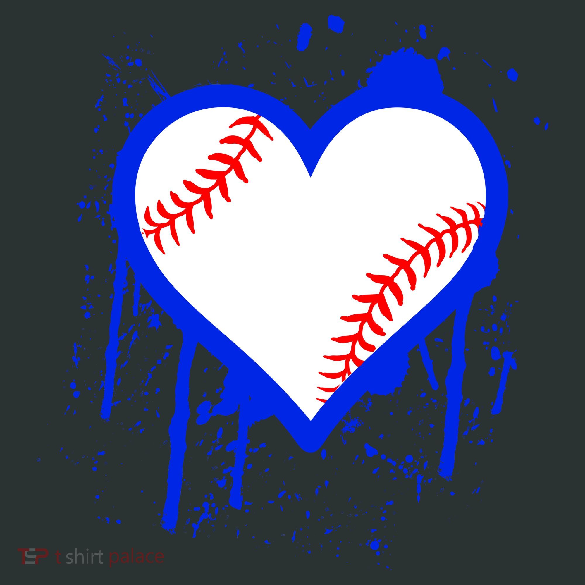 I Bleed Blue Baseball Heart Sweatshirt