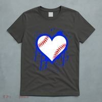 I Bleed Blue Baseball Heart T-Shirt thumb 5