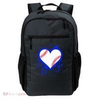 I Bleed Blue Baseball Heart Backpack thumb 0