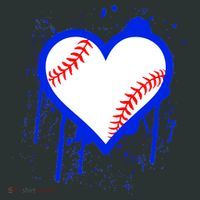 I Bleed Blue Baseball Heart Baby Bodysuit thumb 2