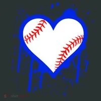 I Bleed Blue Baseball Heart Women's Long Sleeve Shirt thumb 2