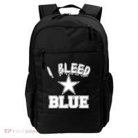 I Bleed Blue Dallas, Texas Fan Pride Backpack thumb 0