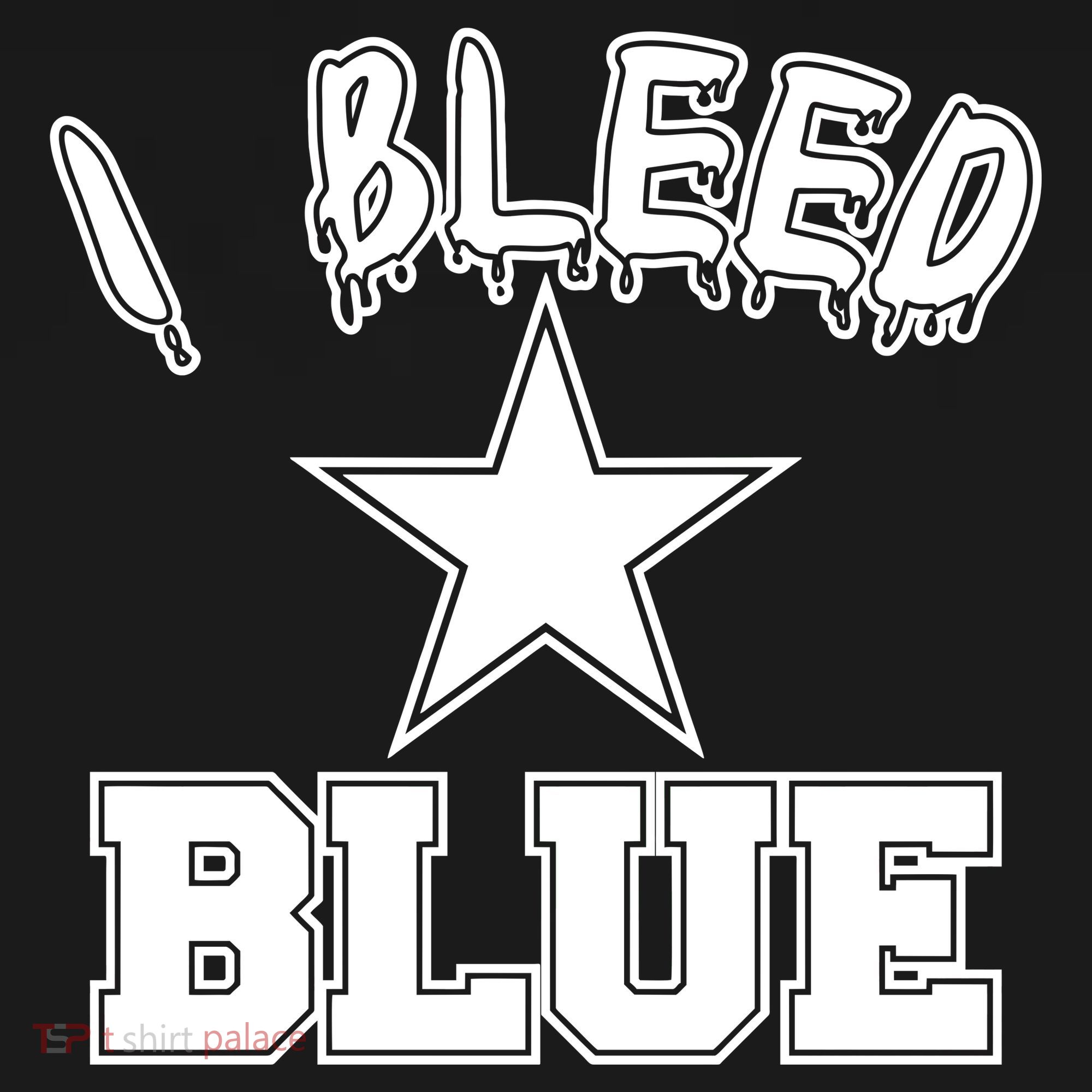 I Bleed Blue Dallas, Texas Fan Pride Backpack