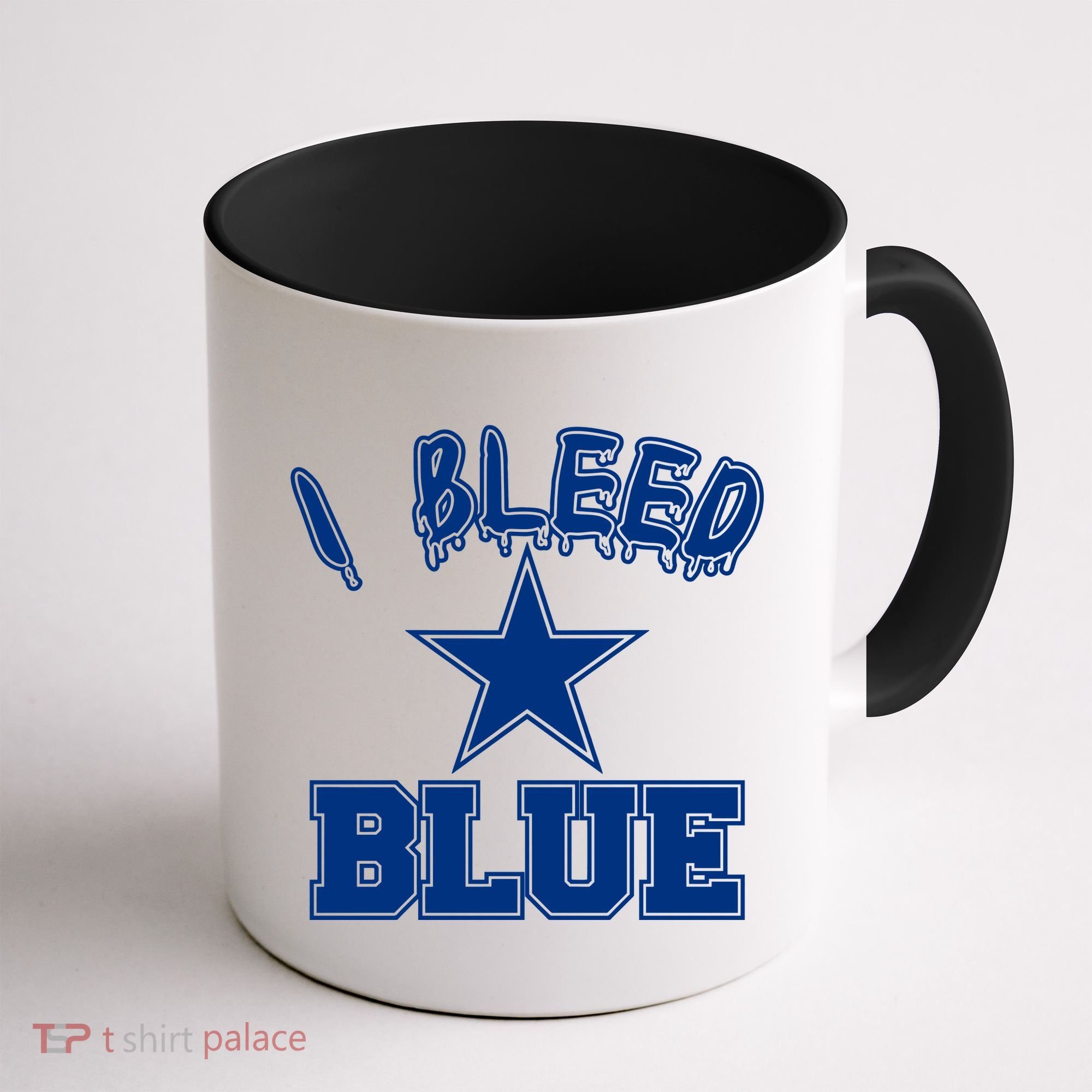 I Bleed Blue Dallas, Texas Fan Pride Coffee Mug