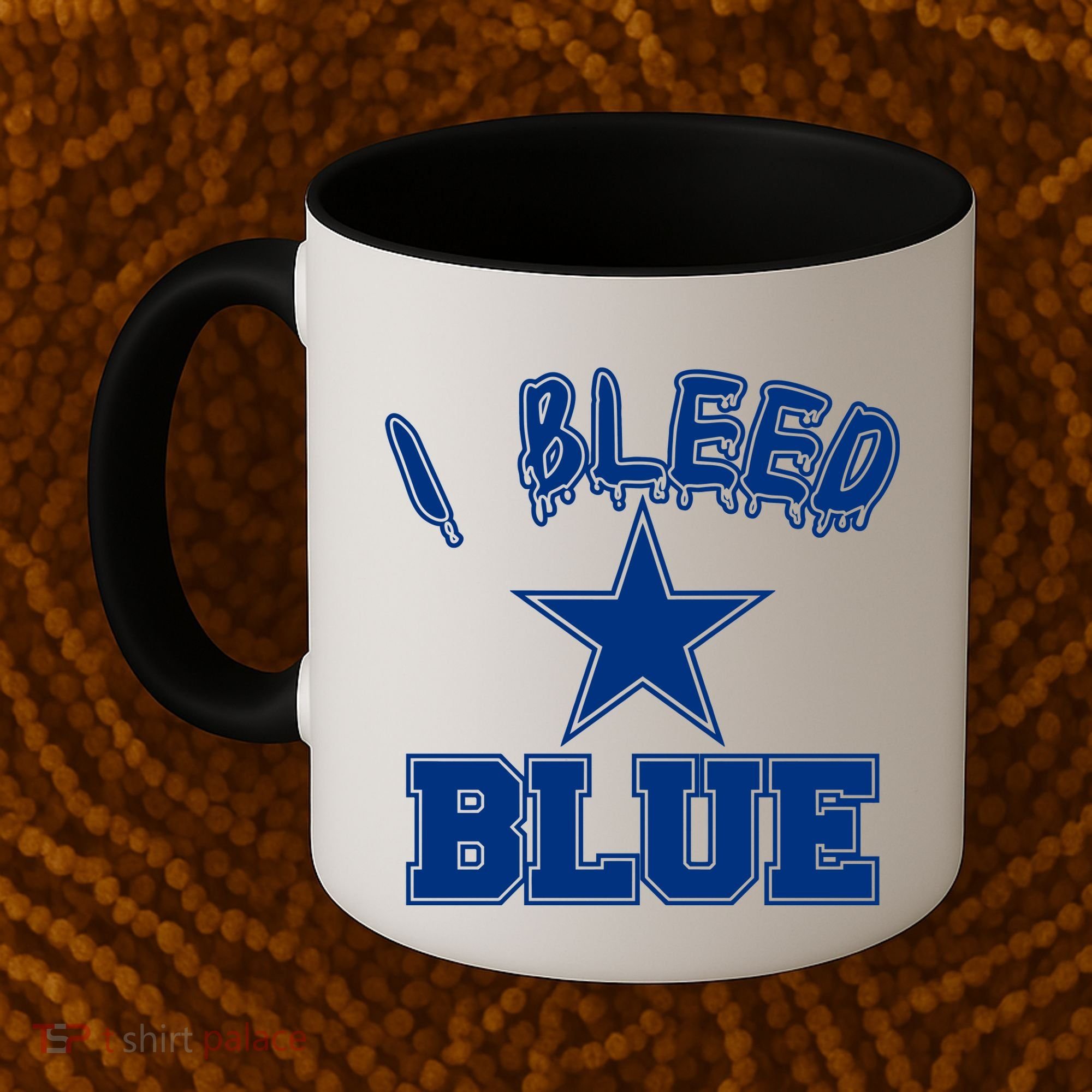 I Bleed Blue Dallas, Texas Fan Pride Coffee Mug