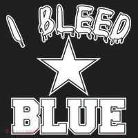 I Bleed Blue Dallas, Texas Fan Pride Tumbler thumb 3
