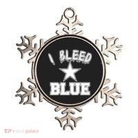 I Bleed Blue Dallas, Texas Fan Pride Ornament thumb 0
