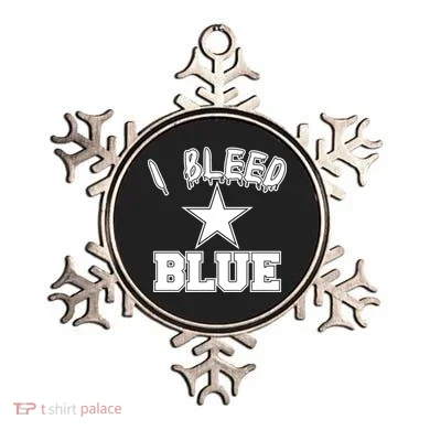 I Bleed Blue Dallas, Texas Fan Pride Ornament