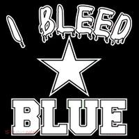 I Bleed Blue Dallas, Texas Fan Pride Ornament thumb 1