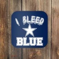 I Bleed Blue Dallas, Texas Fan Pride Coaster thumb 0