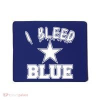 I Bleed Blue Dallas, Texas Fan Pride Mousepad thumb 0